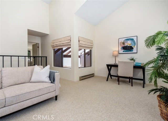 Multipurpose Family Room with Desk and Office Area