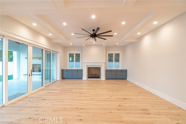 View of family room from kitchen area.