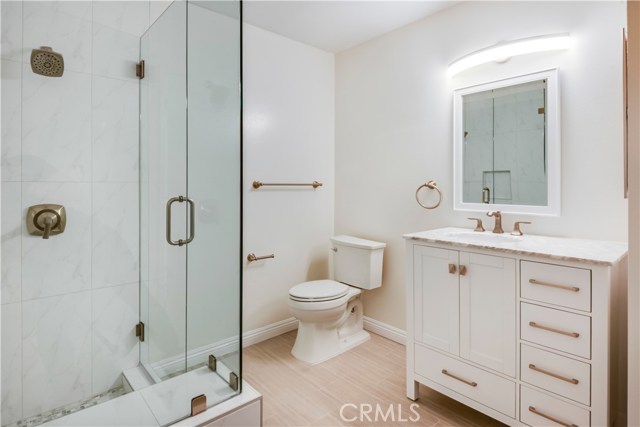 Upstairs Bathroom with shower and separate tub