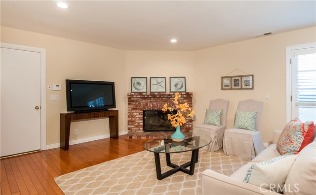 Family room open to kitchen with access to yard