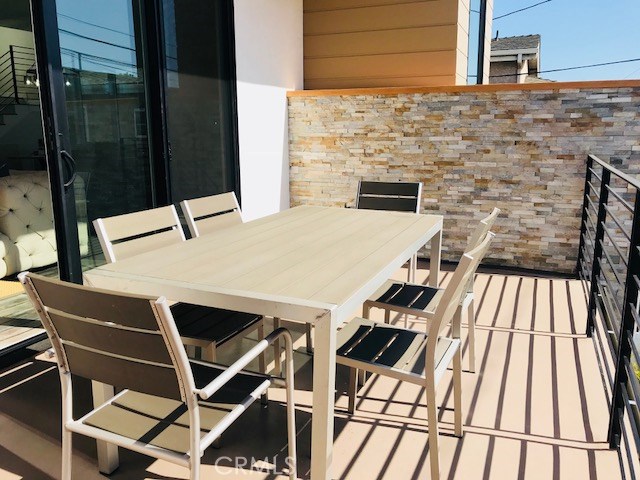 Patio off living room