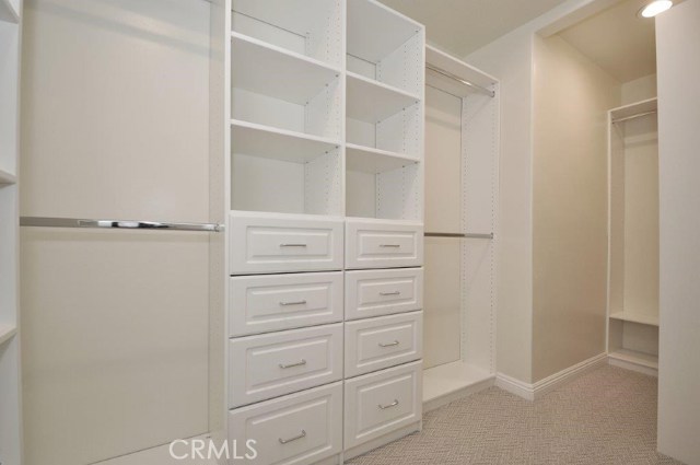 Walk-in Closet with Closet System in Master Bedroom