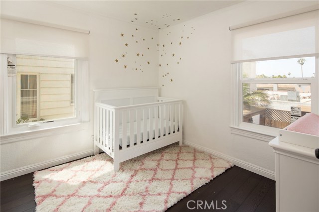 2nd bedroom with new window coverings and double pane windows. Light and bright.