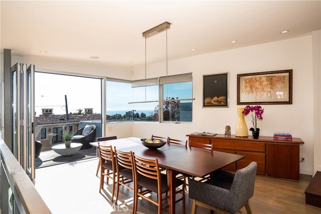 Formal dining area with Ocean views