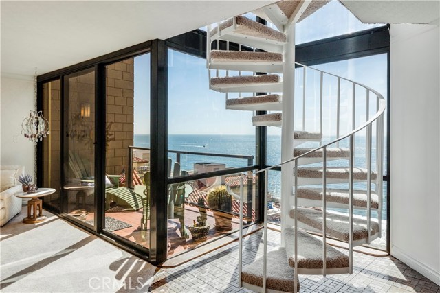 Full of Light, Spiral Staircase Leads to the Second Story