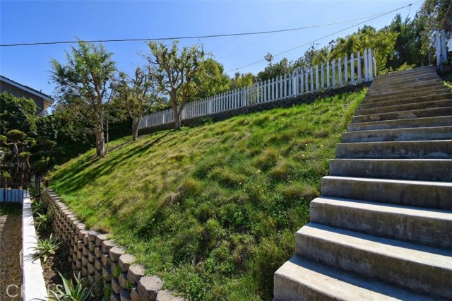 Steps to the Upper Grassy Area