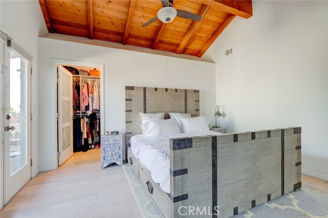 Custom walk-in closet in master bedroom