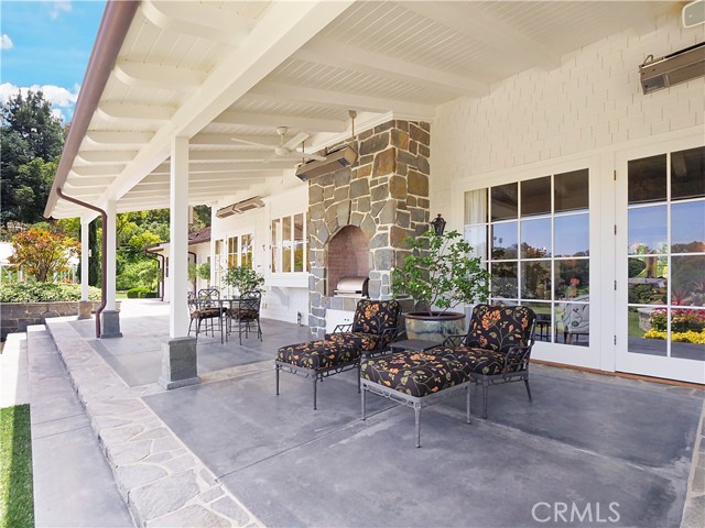 Over 1,400 sq. ft. of covered patio area with built-in bbq