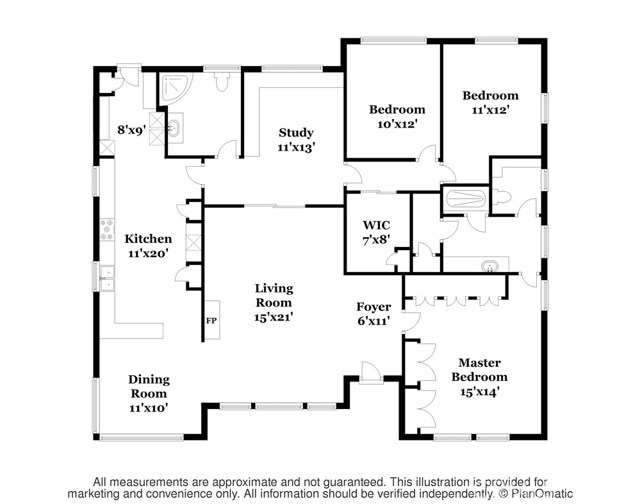 Floor plan of this lovely home