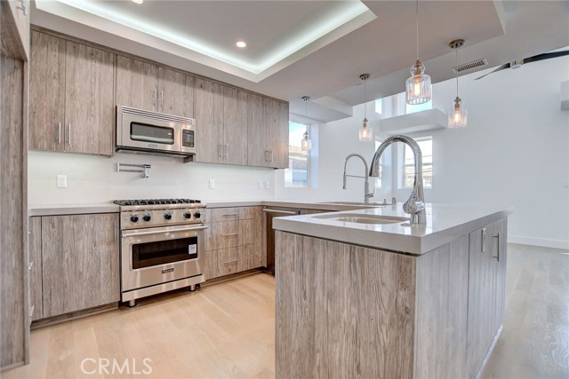 2nd Level . . . Kitchen with Viking Range and Microwave