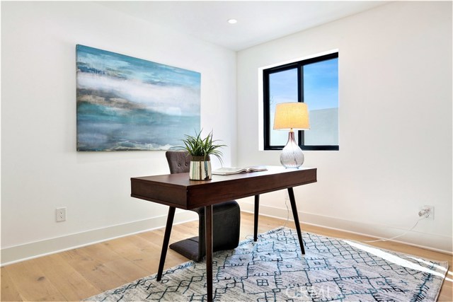 The Lower Level 5th Bedroom is perfect for use as an In-Home Office, Den or Guest Bedroom