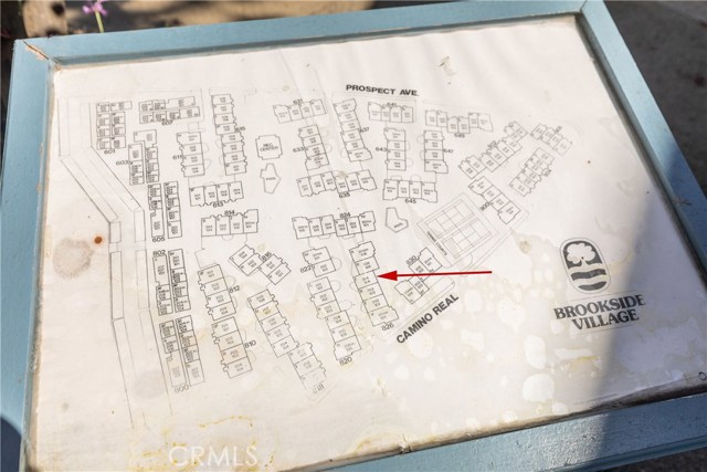 Map of Brookside Village showing location of your unit. Well located within complex and off main streets.