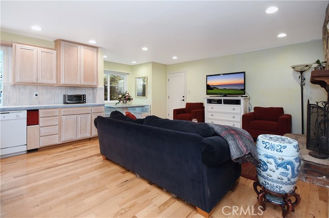 Family room access to attached two car garage