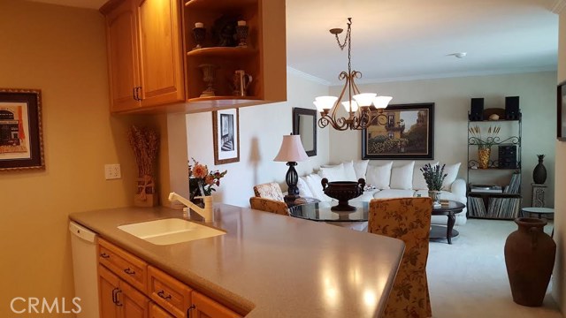 Remodeled Kitchen Opens to Living and Dining Area Remodeled Kitchen Opens to Living and Dining Area