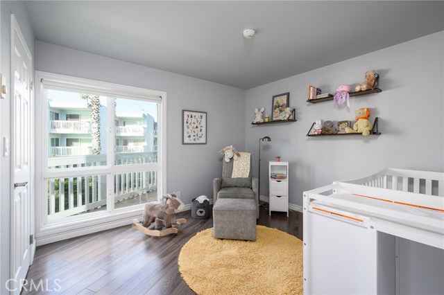 Second Bedroom with walk in closet and ocean view