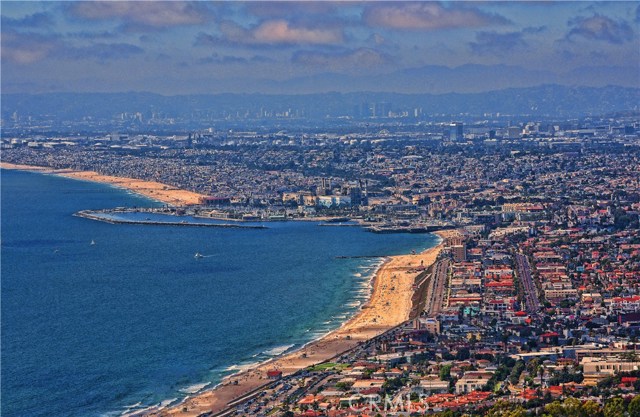 Fabulous ocean, coastline and city view.