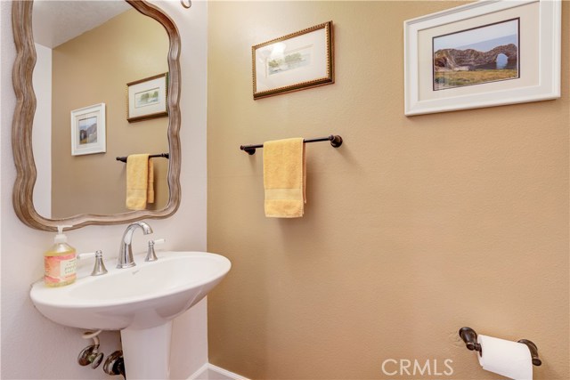 guest bathroom on main level