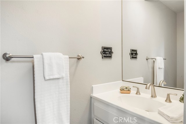 First floor powder room.