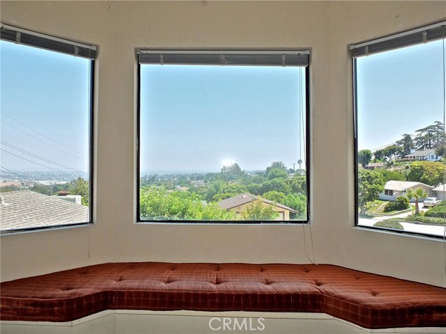 Views from the bay window seat in the master suite.