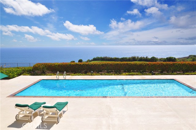 Ocean views from pool overlooking golf course