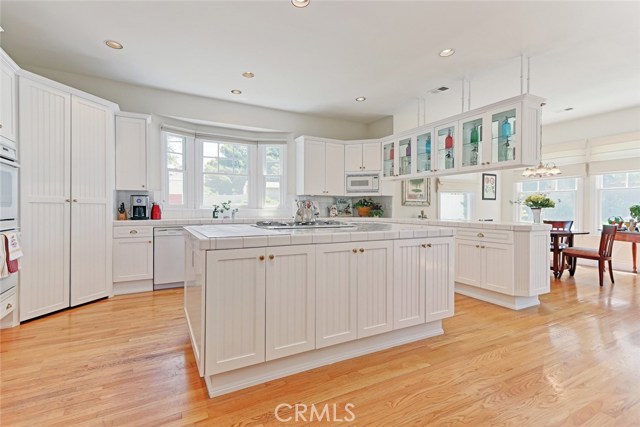 Walk-in pantry, double oven, and built-in butcher's block.