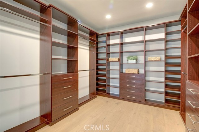 Master bedroom walk-in, dream closet!