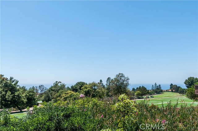 Another view of golf course and ocean view.