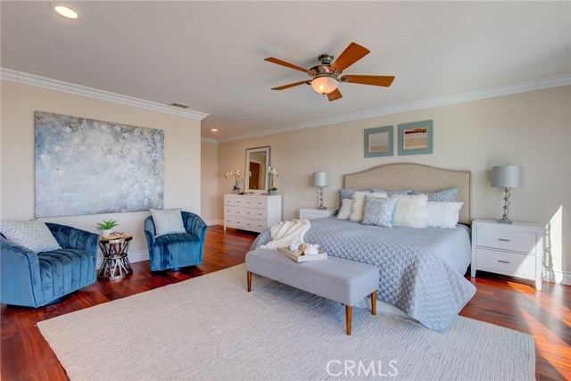Master Bedroom offers 2 closets with custom built ELFA shelves