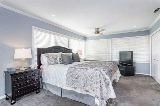 Master bedroom backyard view