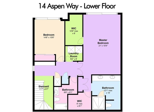 A sensible floor plan with comfortable square footage. The laundry room separates the master suite and guest bedroom adding another layer of privacy for both spaces.