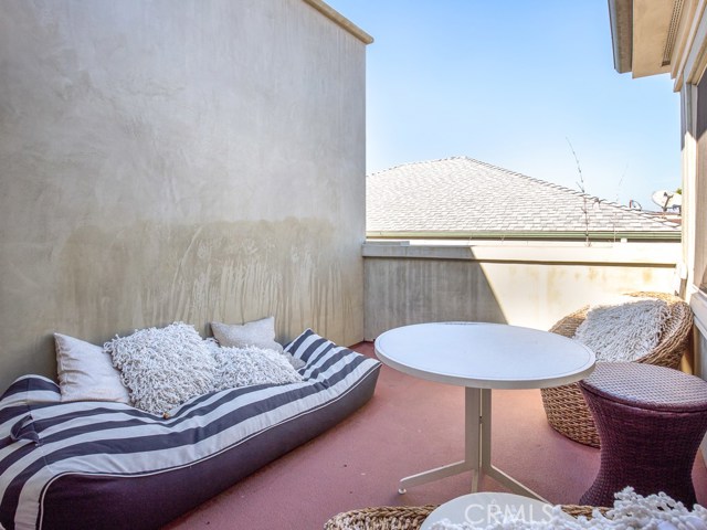 Patio for morning coffee, matcha or tea