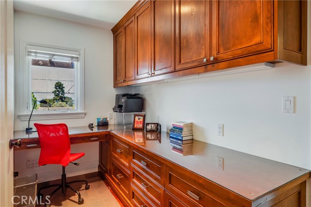 This was a laundry room converted into an office. Laundry is in the 2 car garage