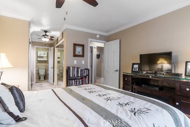 Master suite has 2 spacious closets with adjustable shelving and a gorgeous master bathroom.