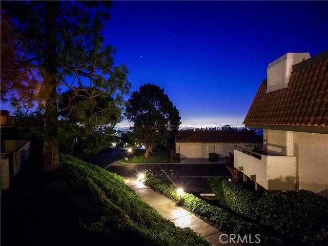 Beautiful night view from dining room Beautiful night view from dining room