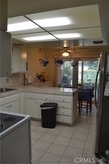 Kitchen from opposite side entryway.