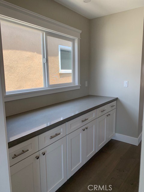 Upstairs hallway cabinets.