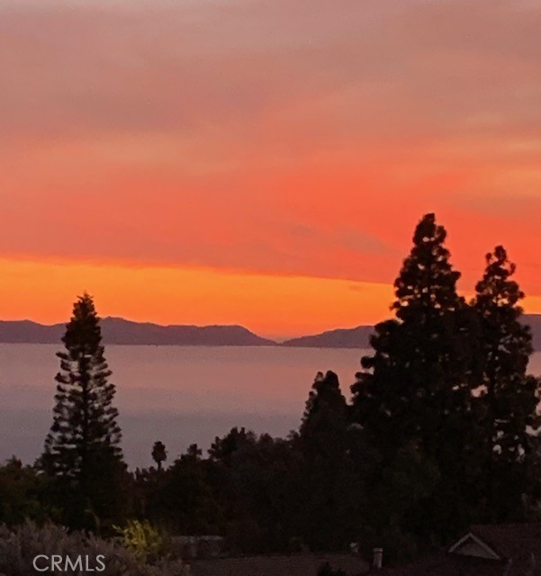 View from Master balcony evening