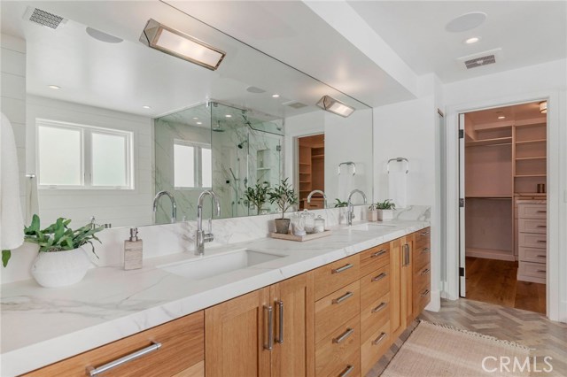 His and Her Sinks in Master Bath