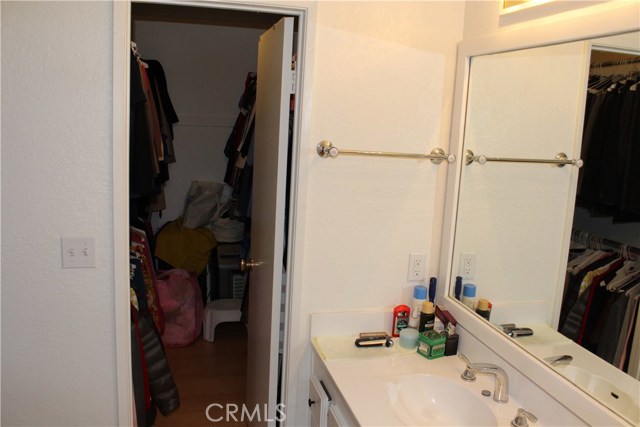 Master bedroom walk-in closet