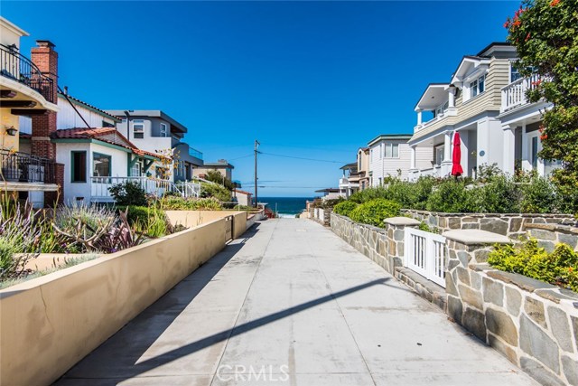 Looking down the walk street.