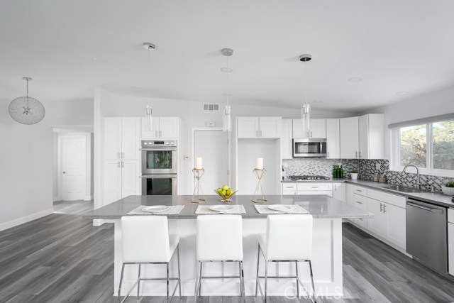 Kitchen Island with natural lighting