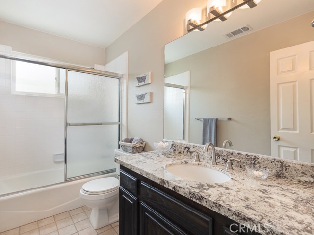 Hall bath upstairs has been partially remodeled.