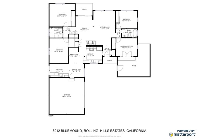 5212 Bluemound Road, Rolling Hills Estates, California 90274, 4 Bedrooms Bedrooms, ,2 BathroomsBathrooms,Residential,Sold,Bluemound,PV19026494