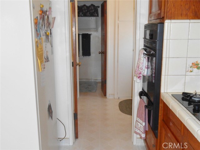 View into Utility Room and Bathroom from Kitchen.