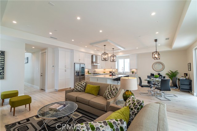 Downstairs Family Room, Kitchen, & Dining Area.