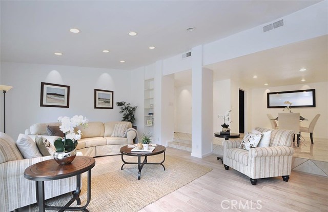 Living Room with Built-in Shelf