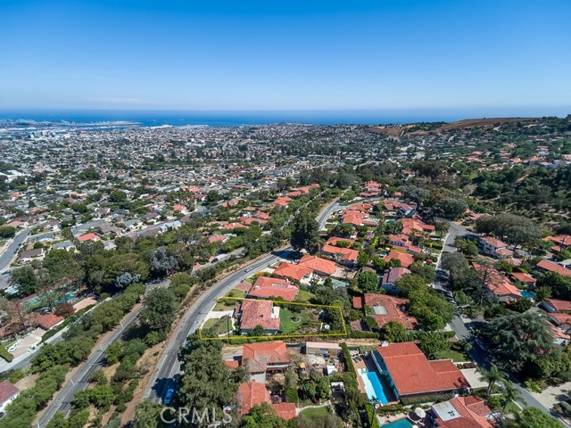 Areal view to the south with Catalina Island in the background