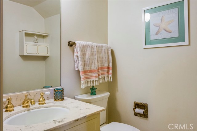 Powder room on the main level.