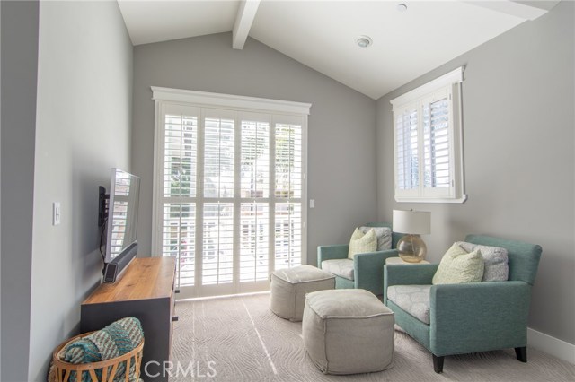 sitting area as part of the master suite with private balcony, area could also become nursery, office/study or den area