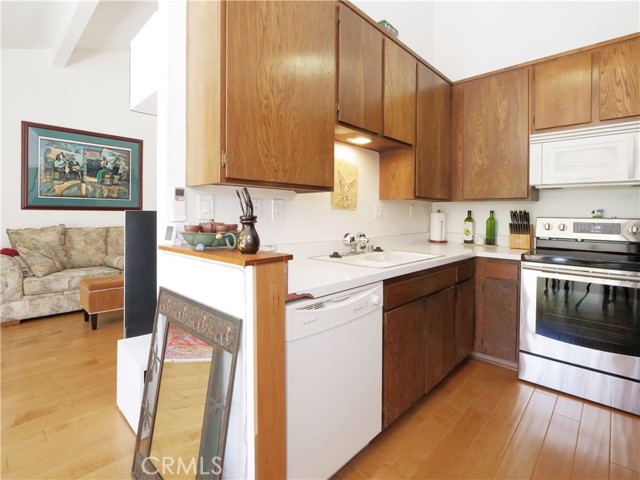 Kitchen view to family room.